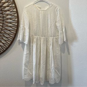 White Eyelet Dress